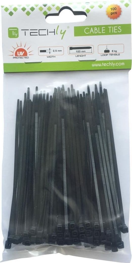Fascette Fermacavi Autobloccanti 140x3,6mm in Nylon 100pz Nero - 9