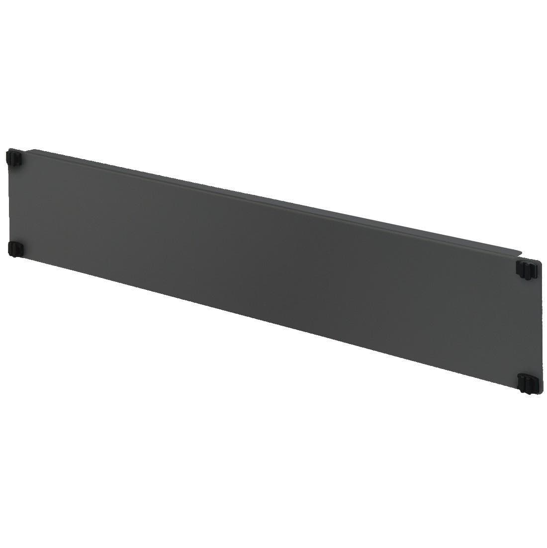 Pannello Cieco Toolless 4 Clip per Armadi Rack 19'' 2U Nero - 2