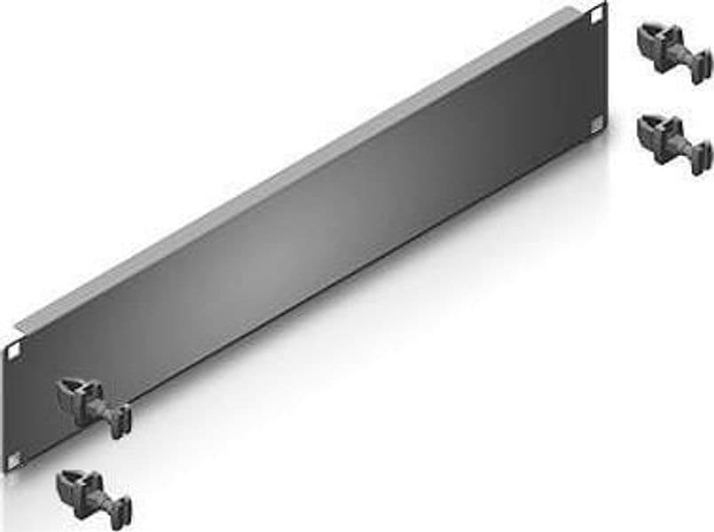 Pannello Cieco Toolless 4 Clip per Armadi Rack 19'' 2U Nero - 3