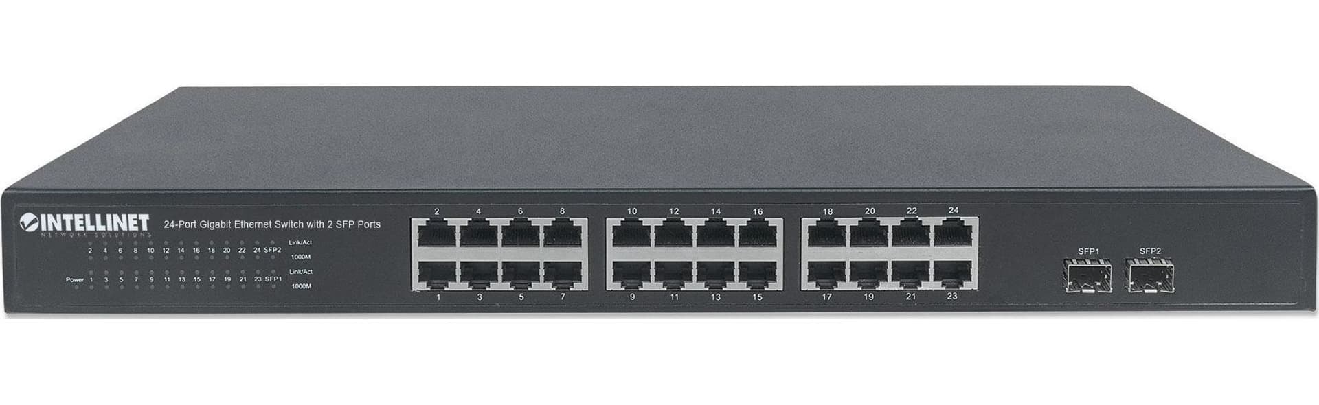 Switch Gigabit Ethernet 24 Porte + 2 Porte SFP - 9