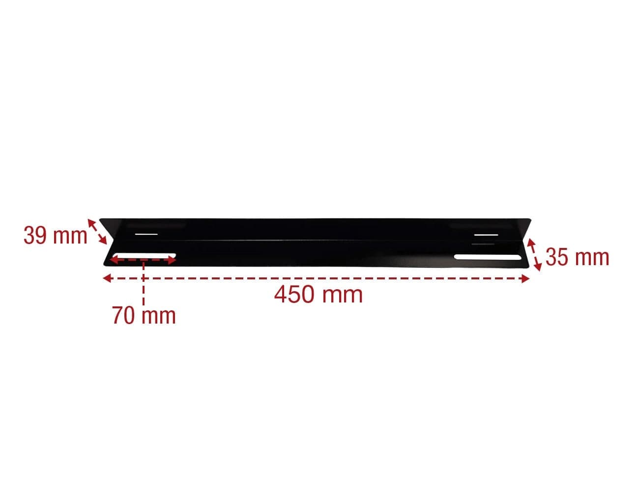 Coppia staffe a L Laterale per Rack 19'' a Muro Prof. 600mm Nero - 2
