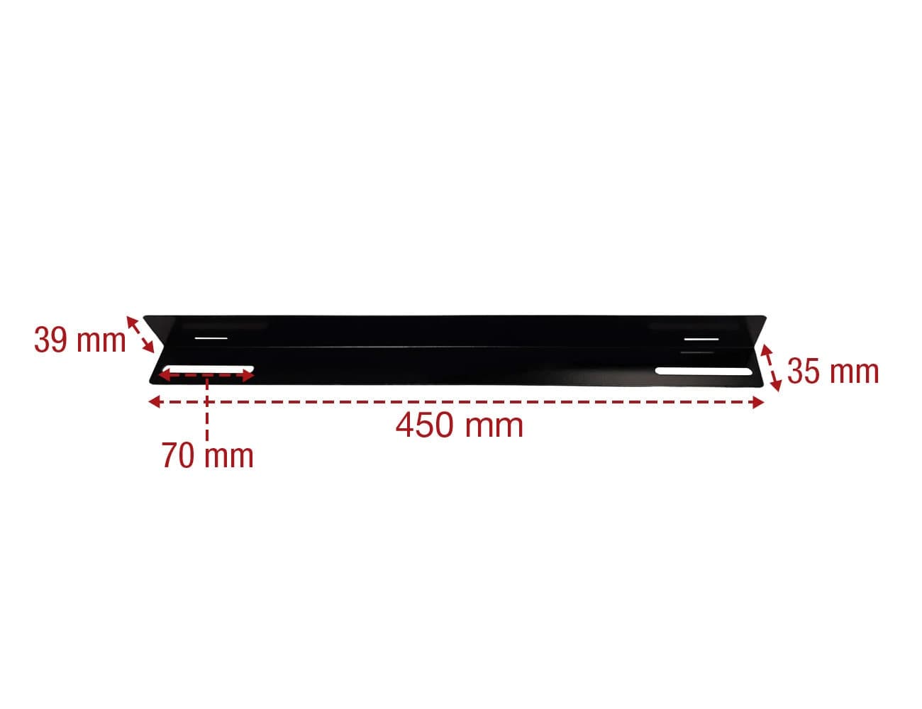 Coppia staffe a L Laterale per Rack 19'' a Muro Prof. 600mm Nero - 6