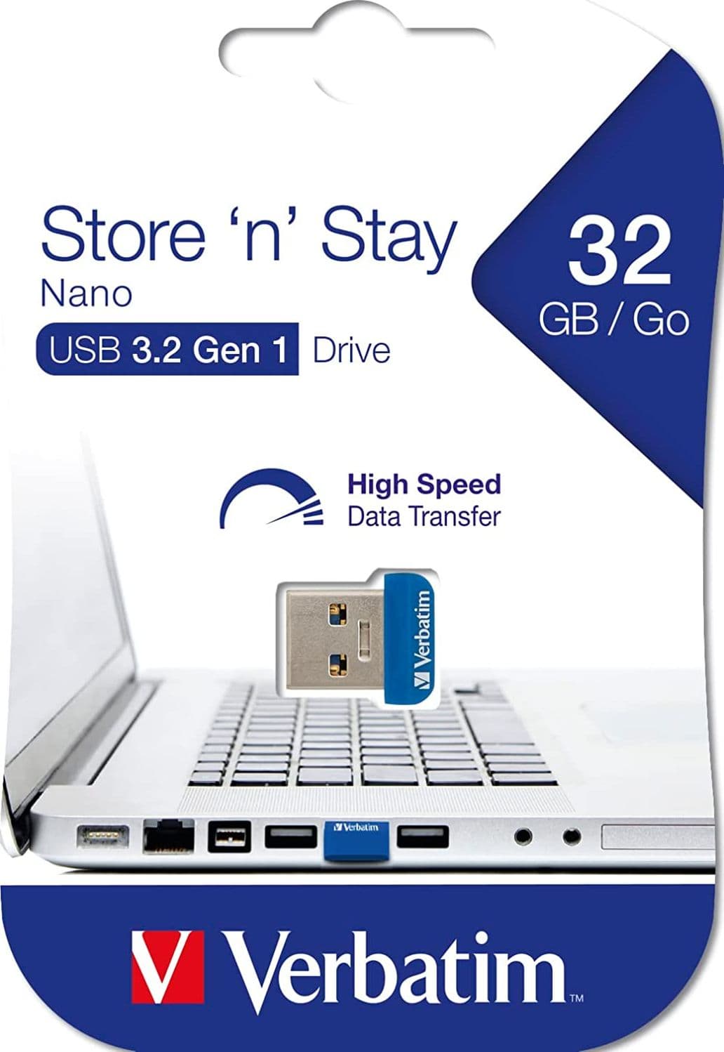 NANO Memoria USB 3.2 32GB Blu - 2