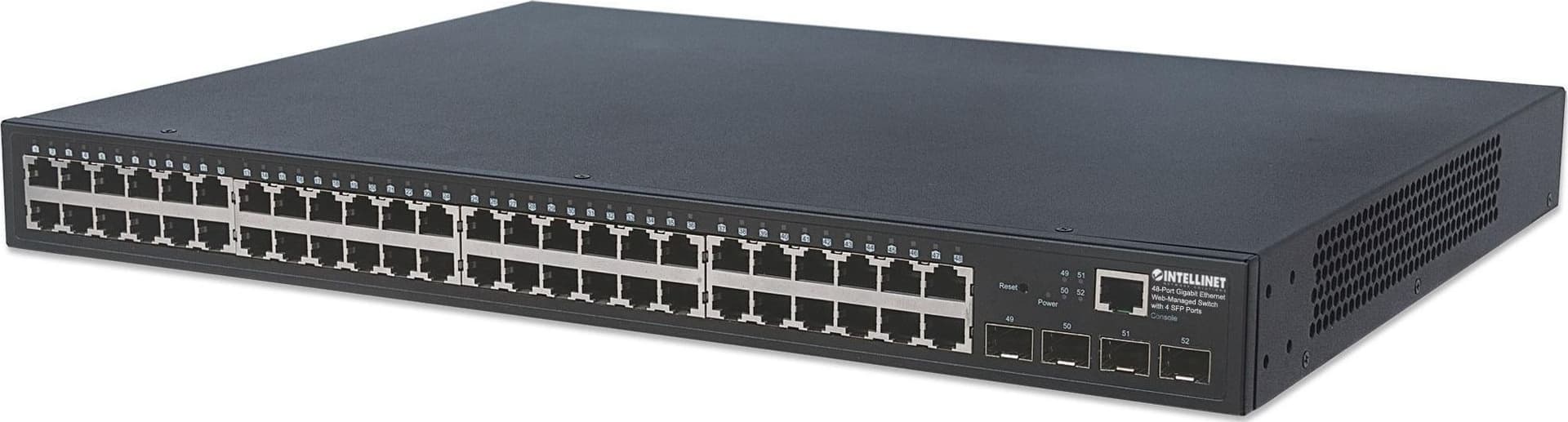 Switch Ethernet 48 Porte Gigabit Web-Managed con 4 porte SFP