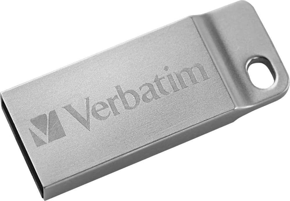 Mini Memoria USB Verbatim con Portachiavi 16GB Silver - 6