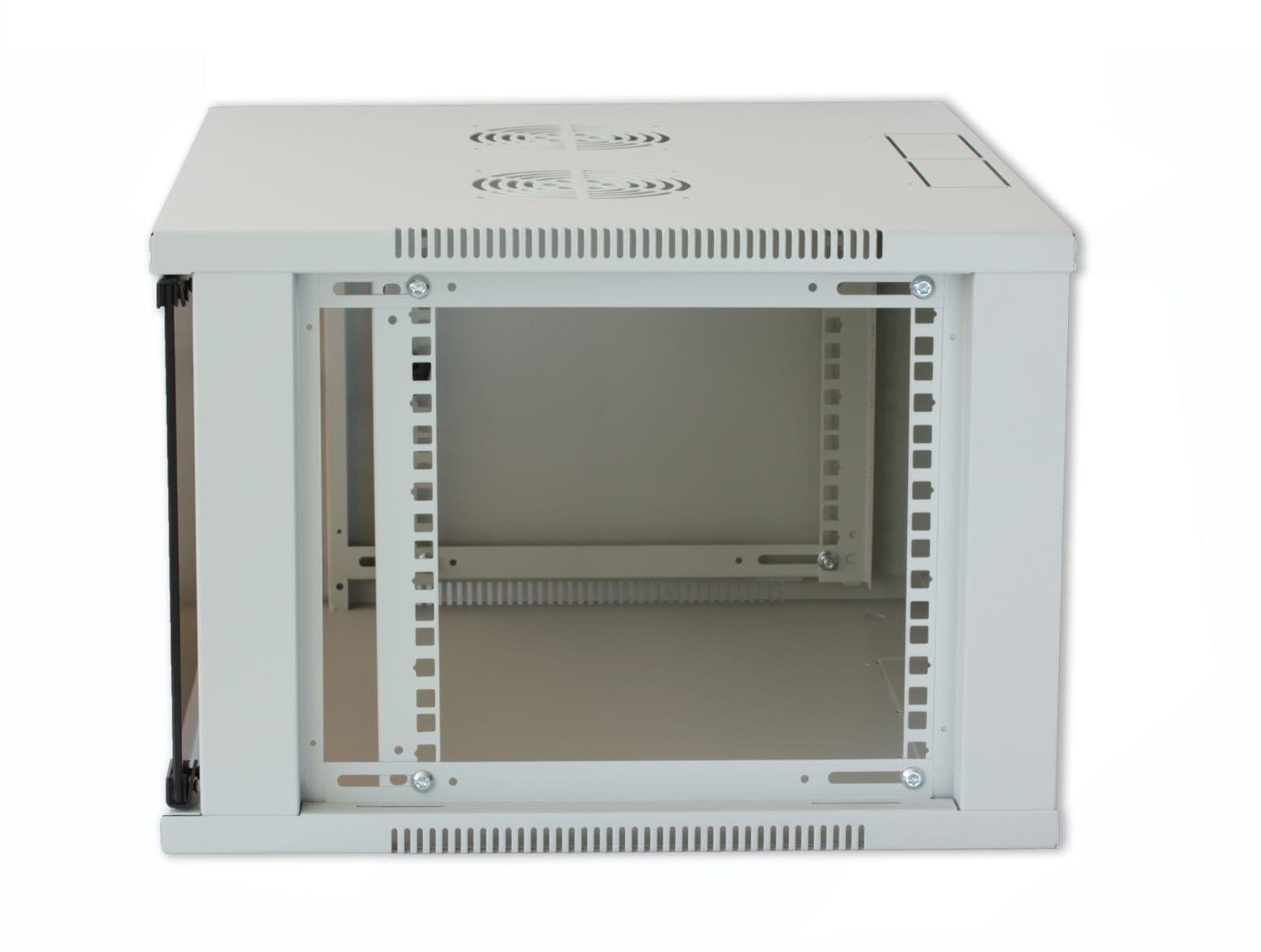 Armadio Rack 19'' a Muro 9U prof. 450 Grigio Assemblato - 10