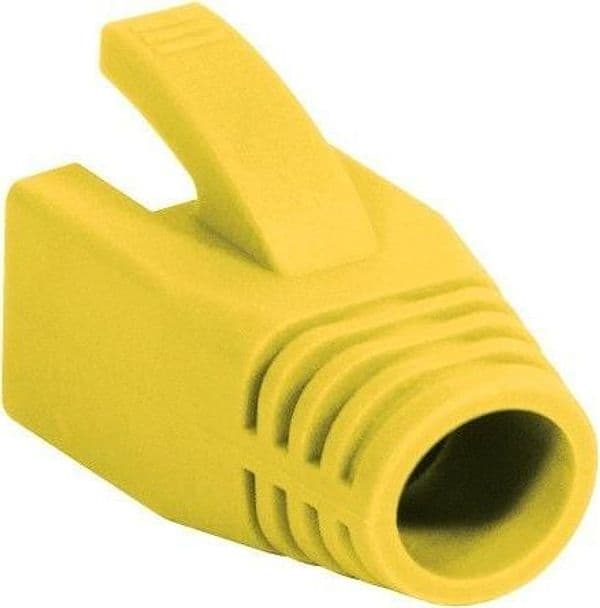 Copriconnettore per Plug RJ45 Cat.6 8mm Giallo - 2