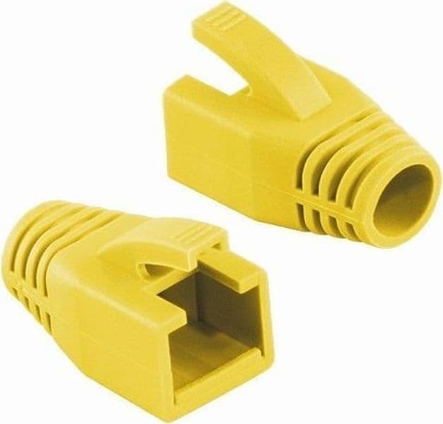 Copriconnettore per Plug RJ45 Cat.6 8mm Giallo - 4