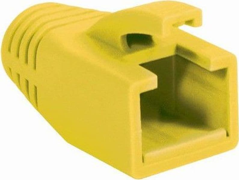 Copriconnettore per Plug RJ45 Cat.6 8mm Giallo - 6
