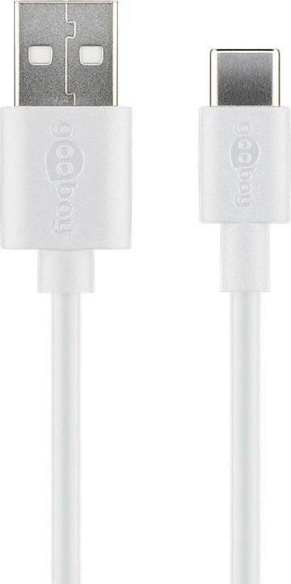 Cavo USB A Maschio 2.0 / USB-C Maschio 0,5m Bianco - 2
