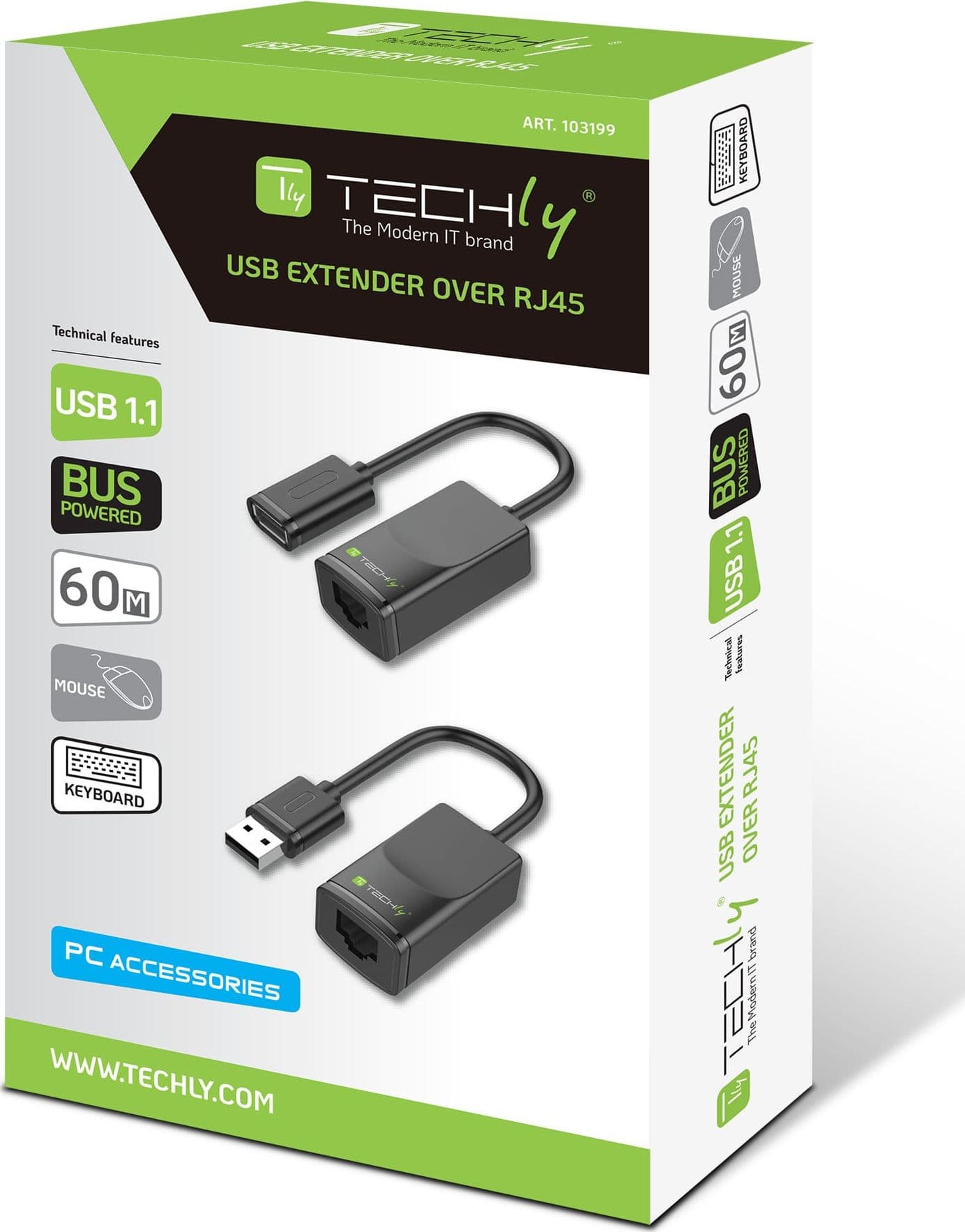 Extender USB su Cavo Cat.5E/6 60m - 2