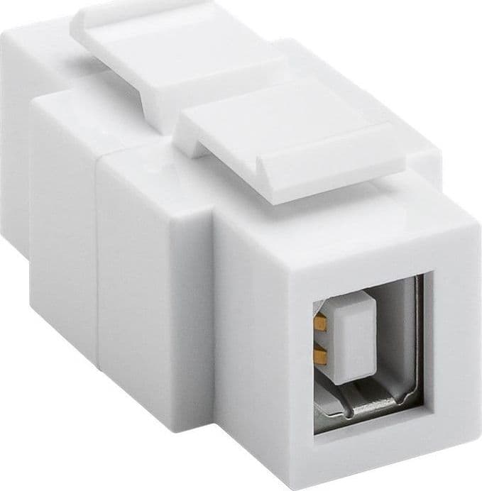 Adattatore Keystone USB2.0 A/B Installabile in Entrambi i Lati - 2