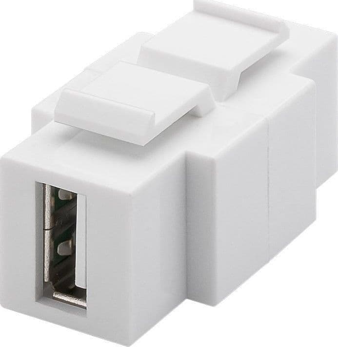 Adattatore Keystone USB2.0 A/B Installabile in Entrambi i Lati - 3