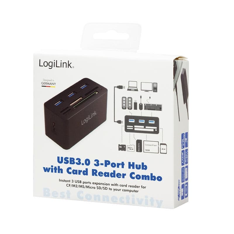 Hub USB 3.2 con lettore di schede di memoria - 6