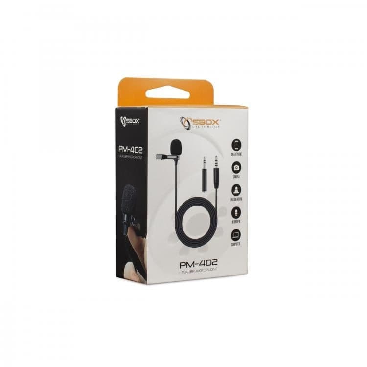 Microfono Lavalier Condensatore Omnidirezionale 3.5mm Adattatore PC - 2
