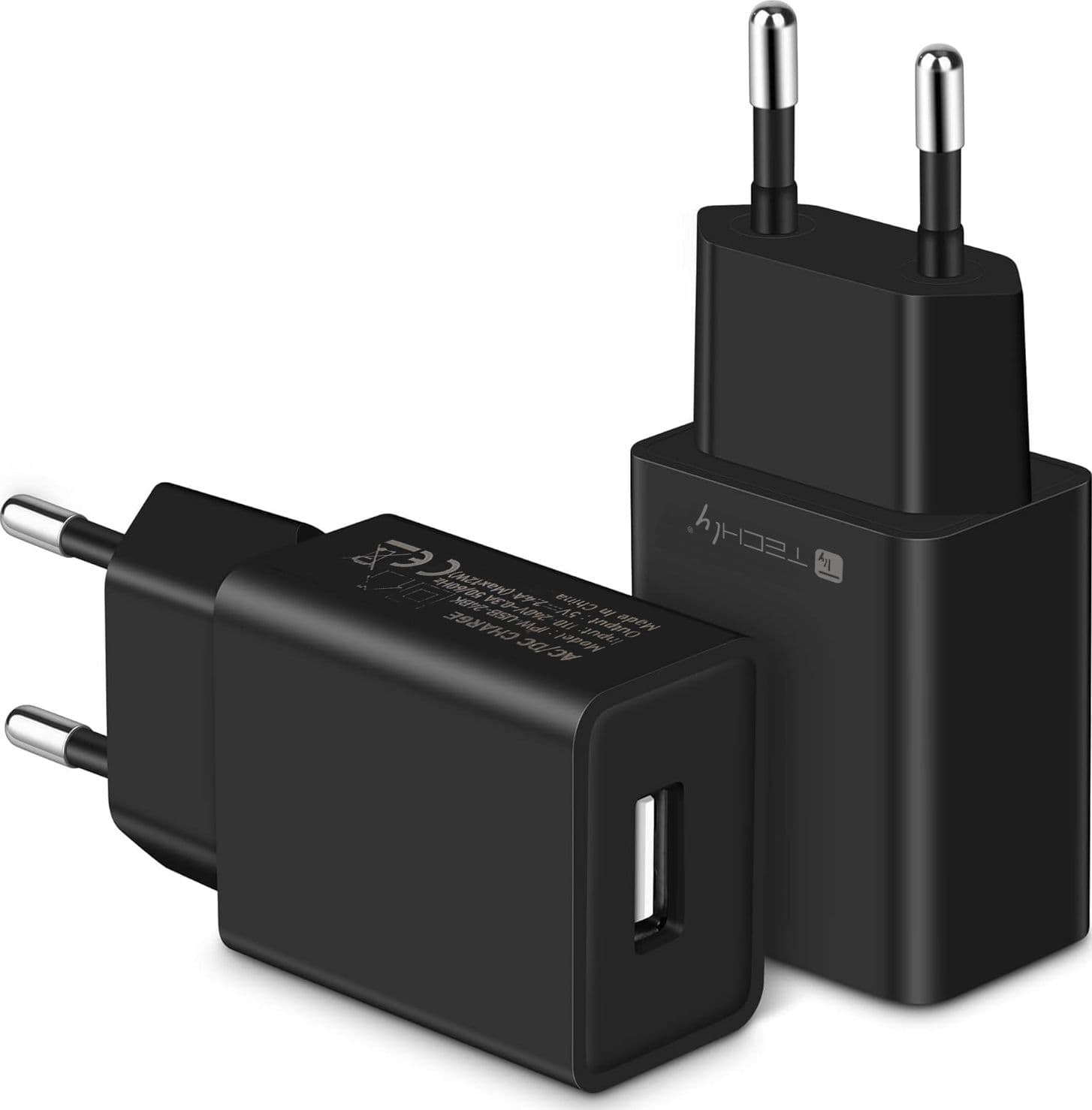 Caricatore Alimentatore USB-A da Muro 5V 2.4A per Smartphone o Tablet - 7