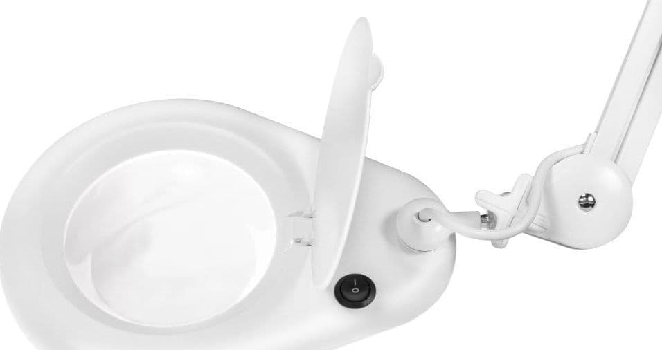 Lampada LED con Lente d'ingrandimento a 5 Diottrie Attacco a Morsetto - 7