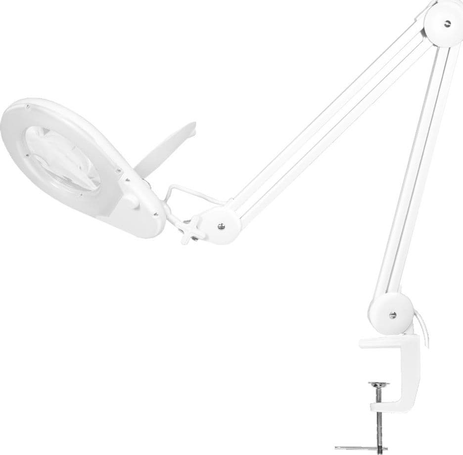 Lampada LED con Lente d'ingrandimento a 5 Diottrie Attacco a Morsetto - 9