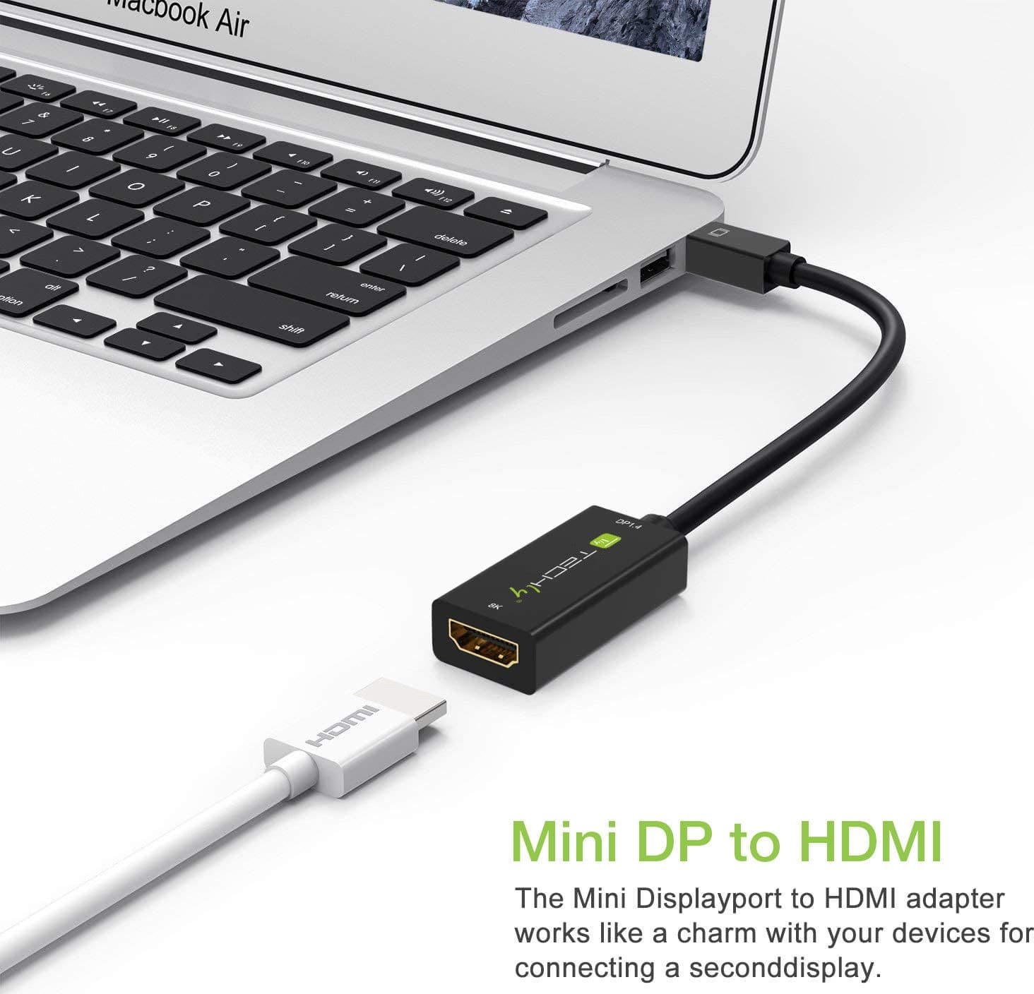 Adattatore Mini DisplayPort (Thunderbolt) 1.4 / HDMI 8K Attivo nero - 2