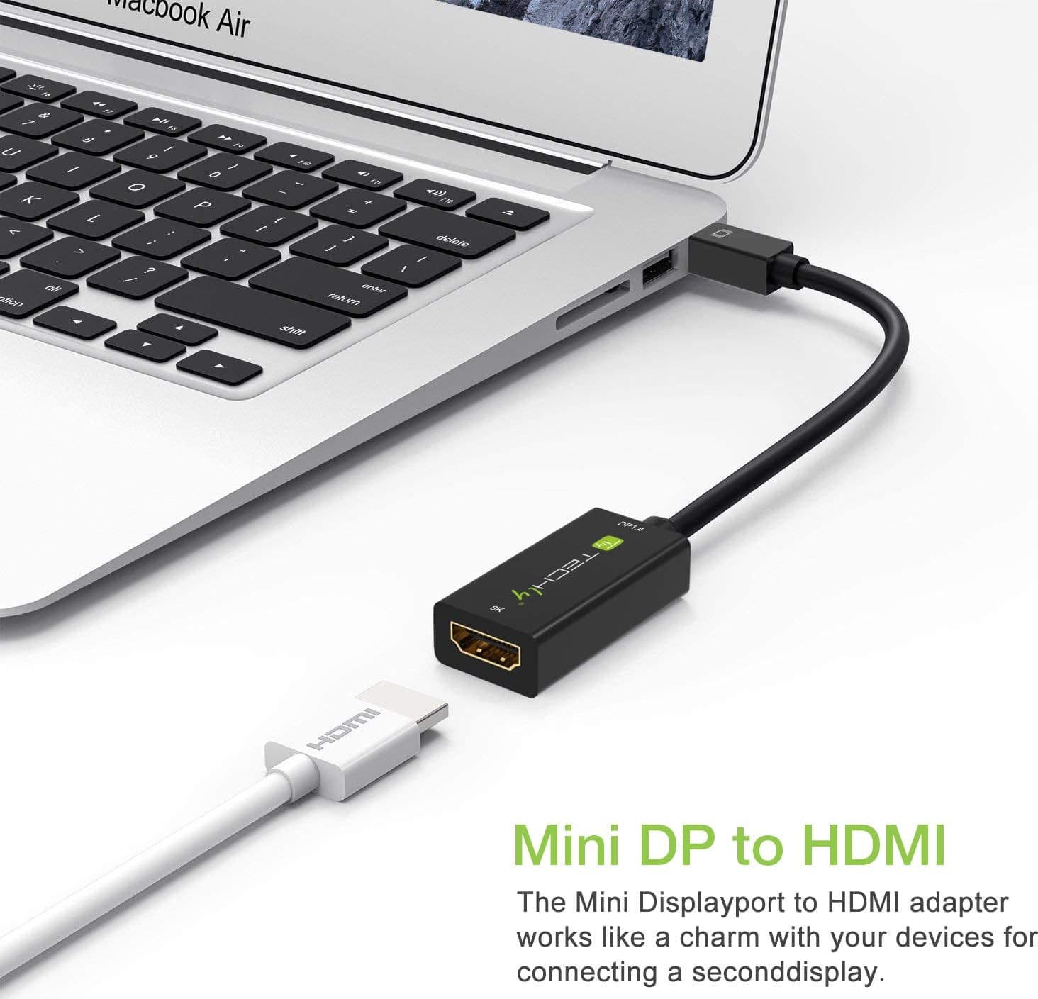 Adattatore Mini DisplayPort (Thunderbolt) 1.4 / HDMI 8K Attivo nero - 6