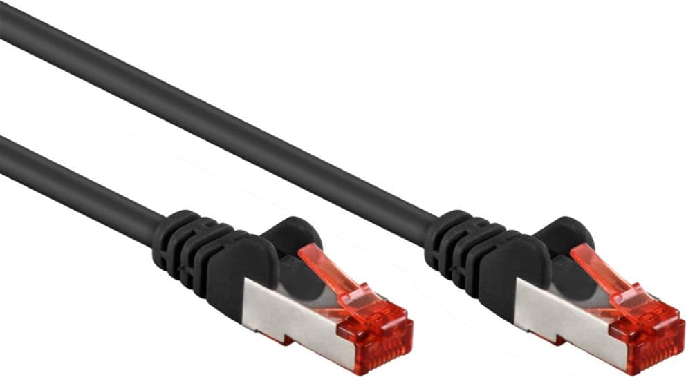 Cavo di rete Patch in rame Cat. 6 Nero SFTP LSZH 0,25m - 3