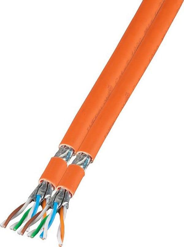 Matassa S/FTP Cavo Cat. 7 Rame Duplex 1000MHz Dca 100m Rigido FRNC-B Arancione - 2