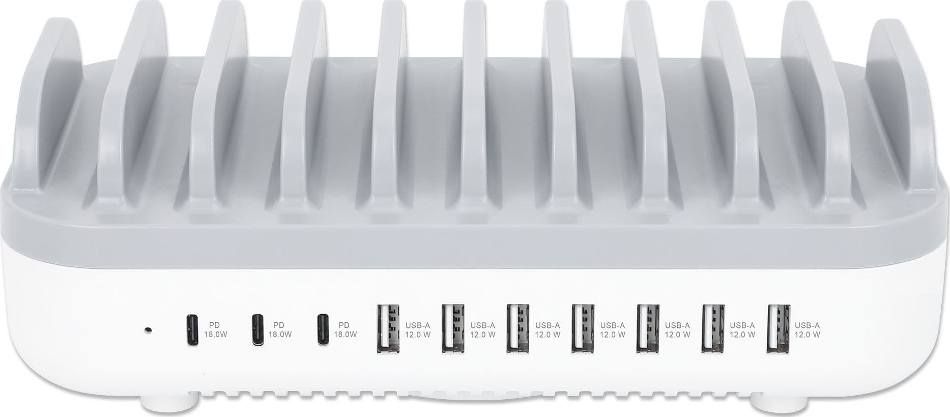 Docking Station Stazione di Ricarica 10 Porte USB 120W - 5