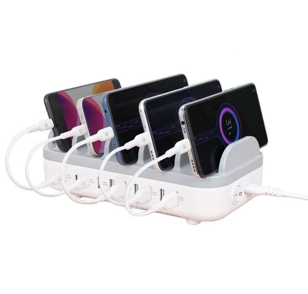 Docking Station Stazione di Ricarica 10 Porte USB 120W - 6