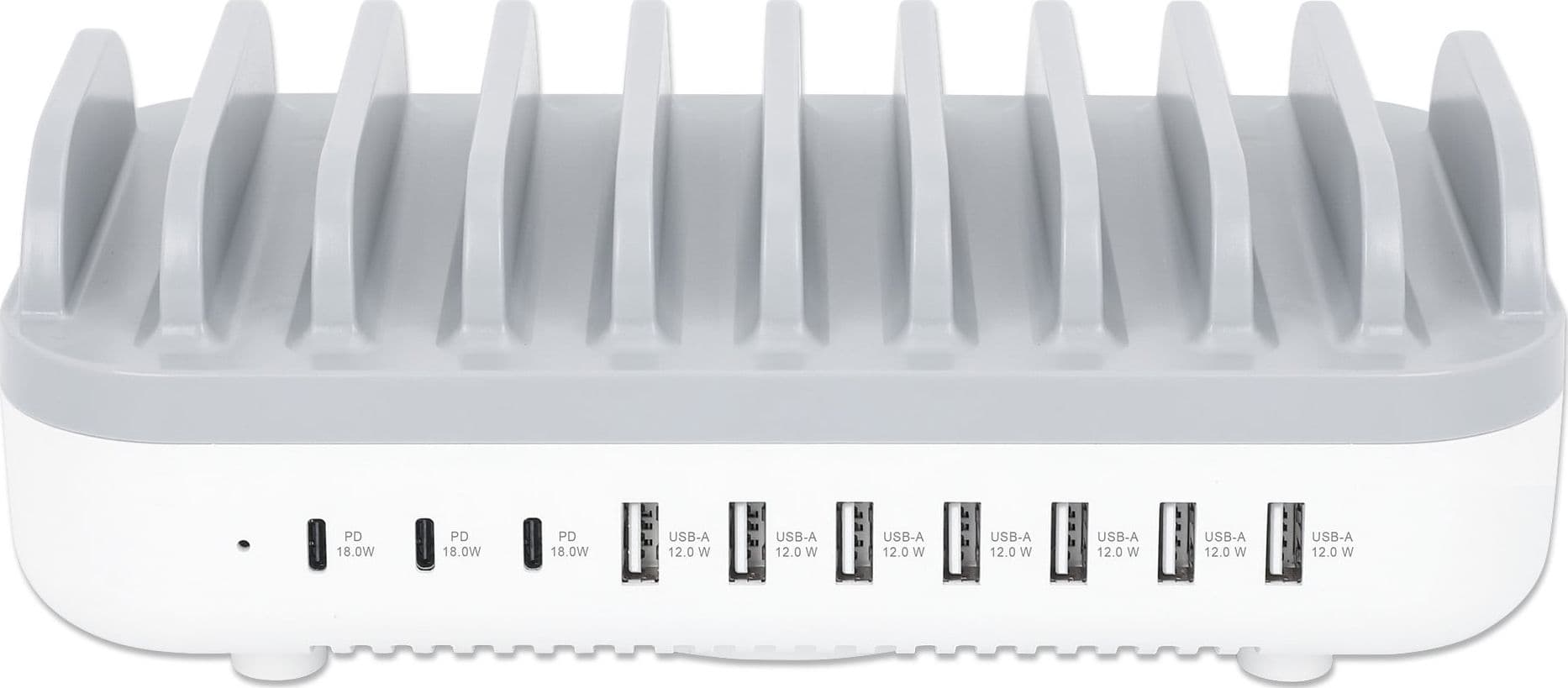 Docking Station Stazione di Ricarica 10 Porte USB 120W - 8