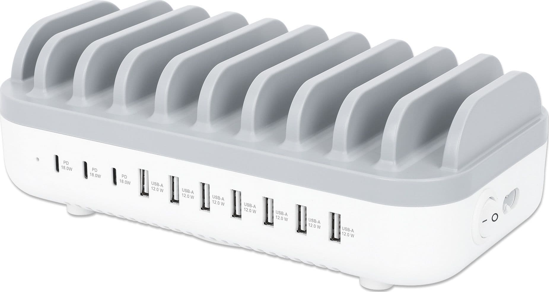 Docking Station Stazione di Ricarica 10 Porte USB 120W - 9