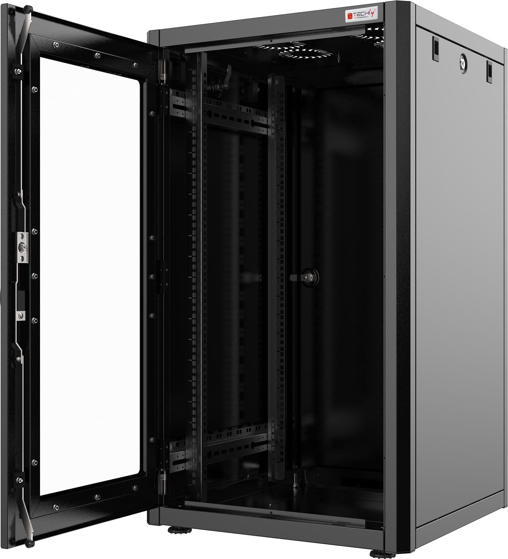 Armadio Rack 19'' 800x800 32 Unit&agrave Nero serie Easynet - 9