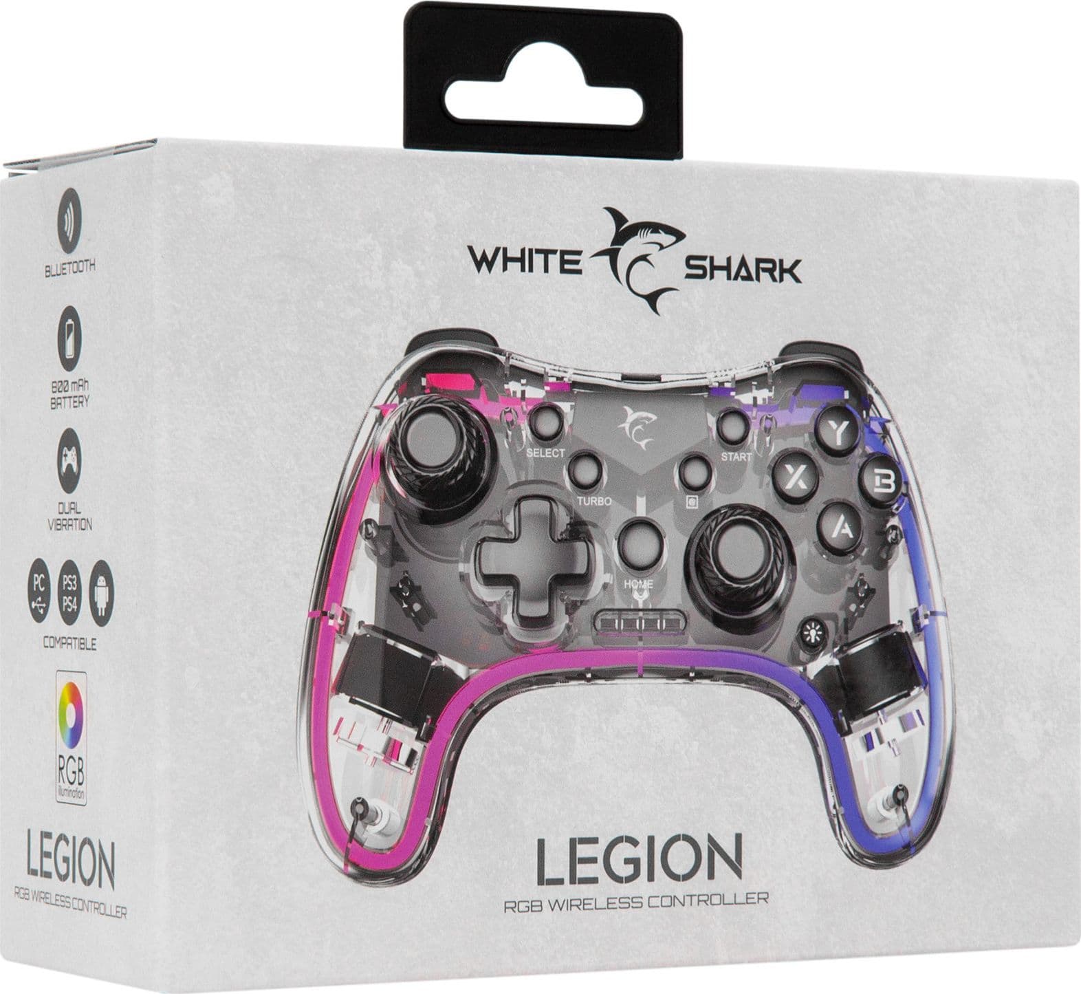 Joypad Controller di Gioco con Retroilluminazione LED e Doppia Vibrazione USB-C&trade e Bluetooth - 9