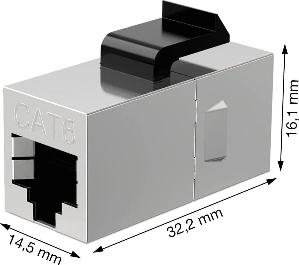 Accoppiatore di Rete Cat.6 F/F Schermato FTP - 2