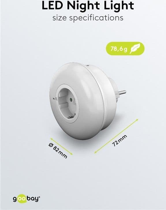 Luce Notturna a 3 LED Plug-In con Sensore Crepuscolare Bianco Freddo - 5