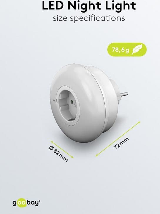 Luce Notturna a 3 LED Plug-In con Sensore Crepuscolare Bianco Freddo - 10