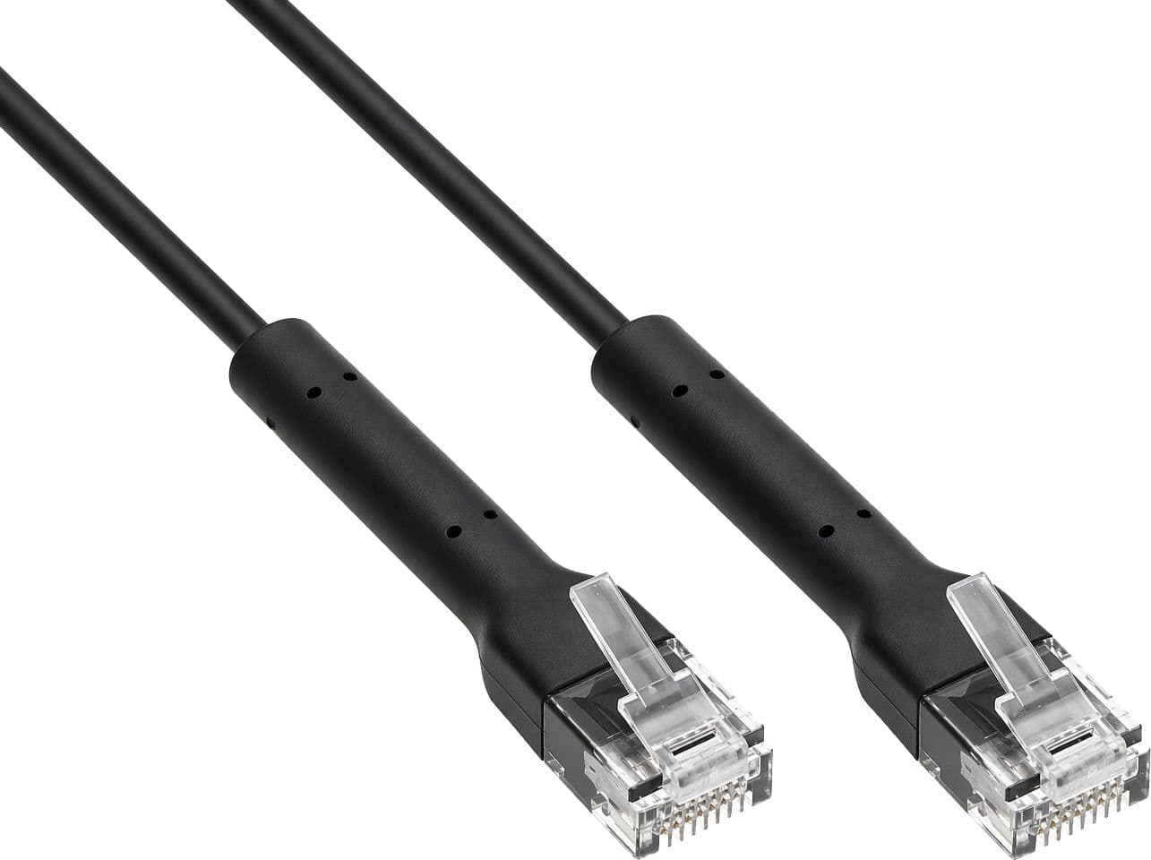 Cavo Slim Patch di Rete Pieghevole in Rame Cat.6A U/UTP 0,5m Nero - 3