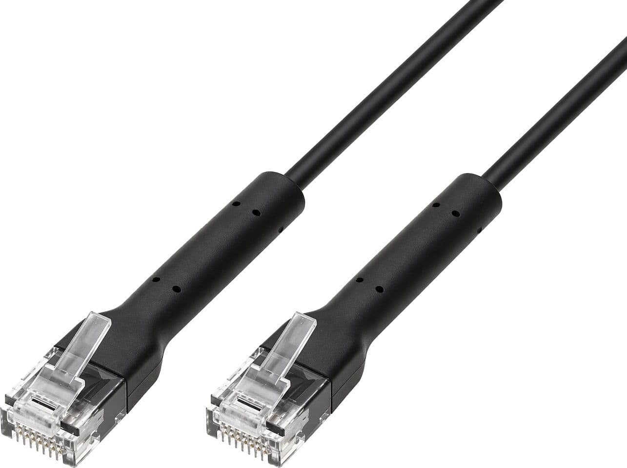 Cavo Slim Patch di Rete Pieghevole in Rame Cat.6A U/UTP 0,5m Nero - 6