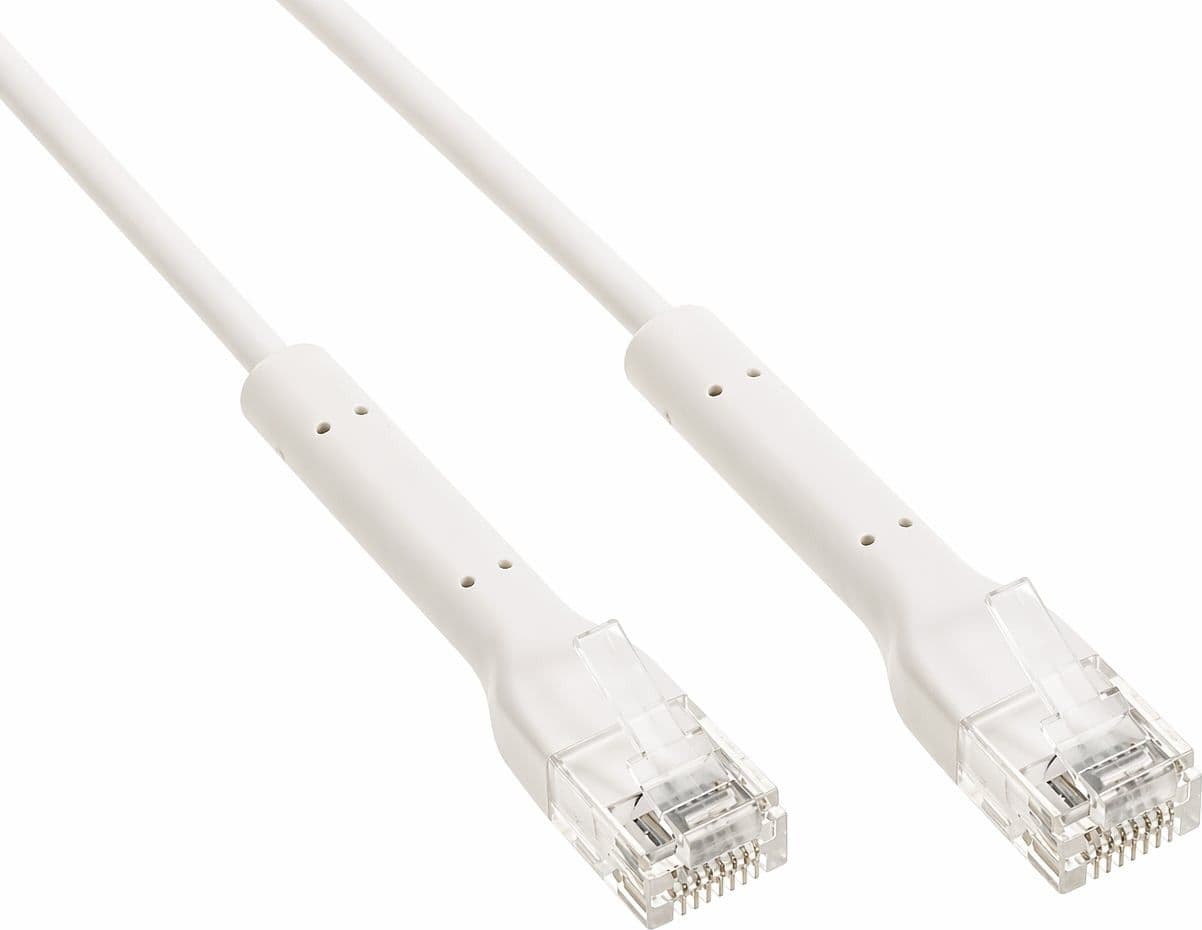 Cavo Slim Patch di Rete Pieghevole in Rame Cat.6A U/UTP 5m Bianco - 6