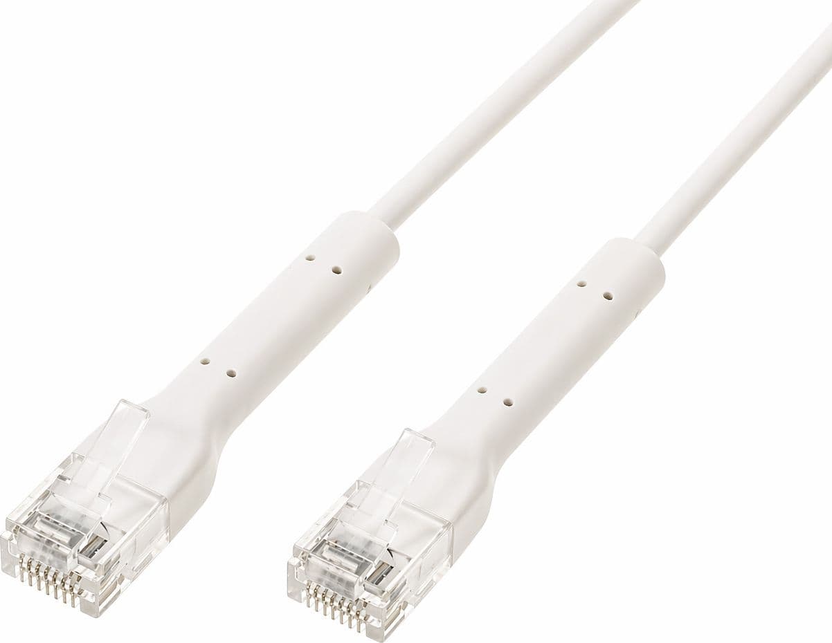 Cavo Slim Patch di Rete Pieghevole in Rame Cat.6A U/UTP 5m Bianco - 8