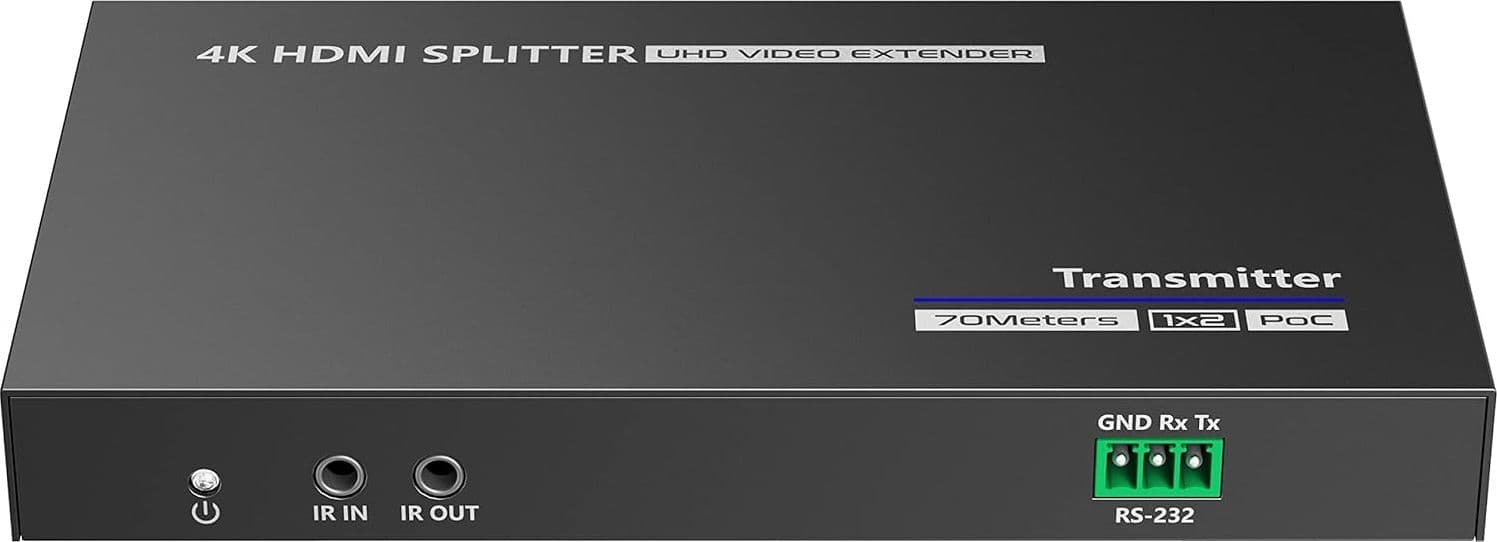 Extender Splitter HDMI 2 vie su Cavo di Rete 70 metri PoC - 5