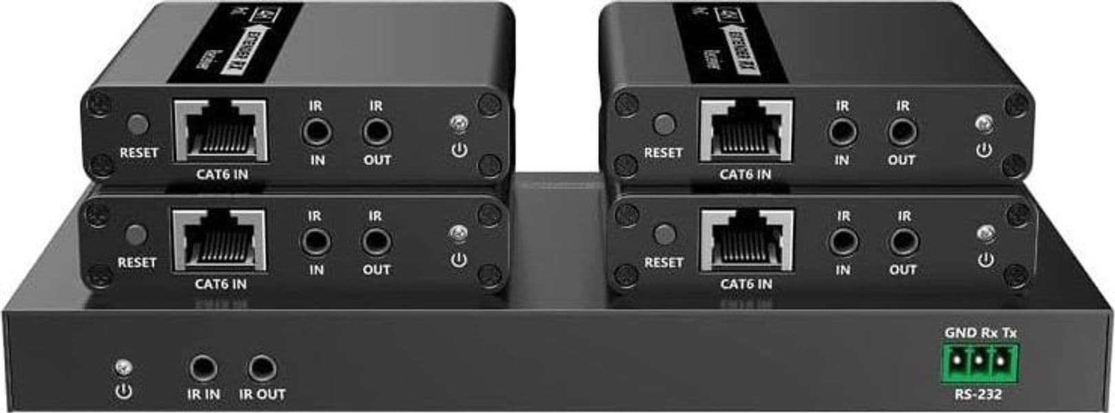 Extender Splitter HDMI 4 vie su Cavo di Rete 70 metri PoC - 4