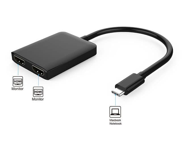 Adattatore Convertitore USB-C&trade a 2x HDMI 4K - 2