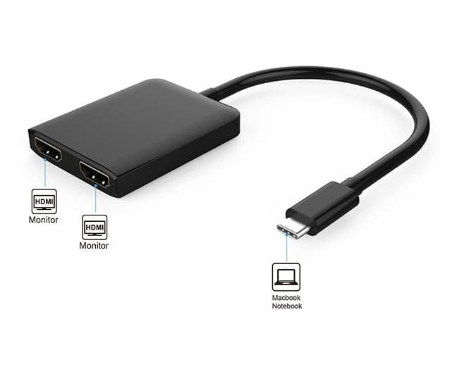 Adattatore Convertitore USB-C&trade a 2x HDMI 4K - 7