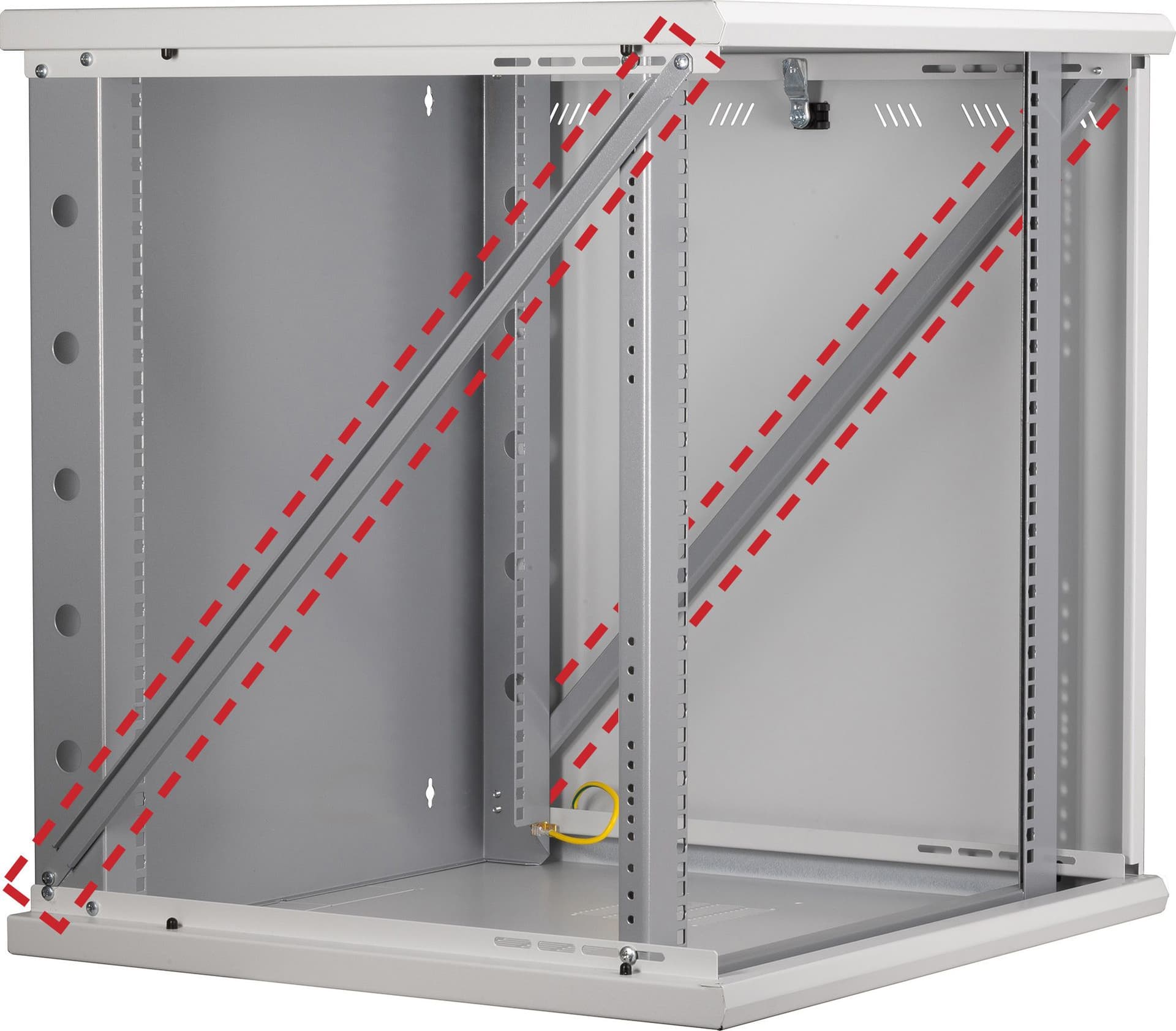 Coppia Barre di Rinforzo per Armadio Rack 22U P 600 mm - 4