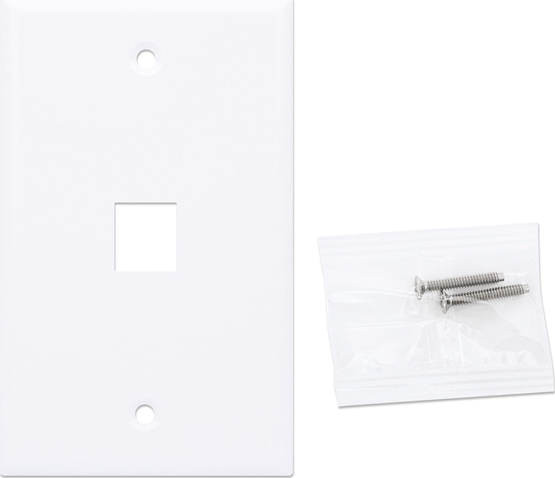 Placca Porta Frutti 1 Posto Mod.503 Bianco - 5