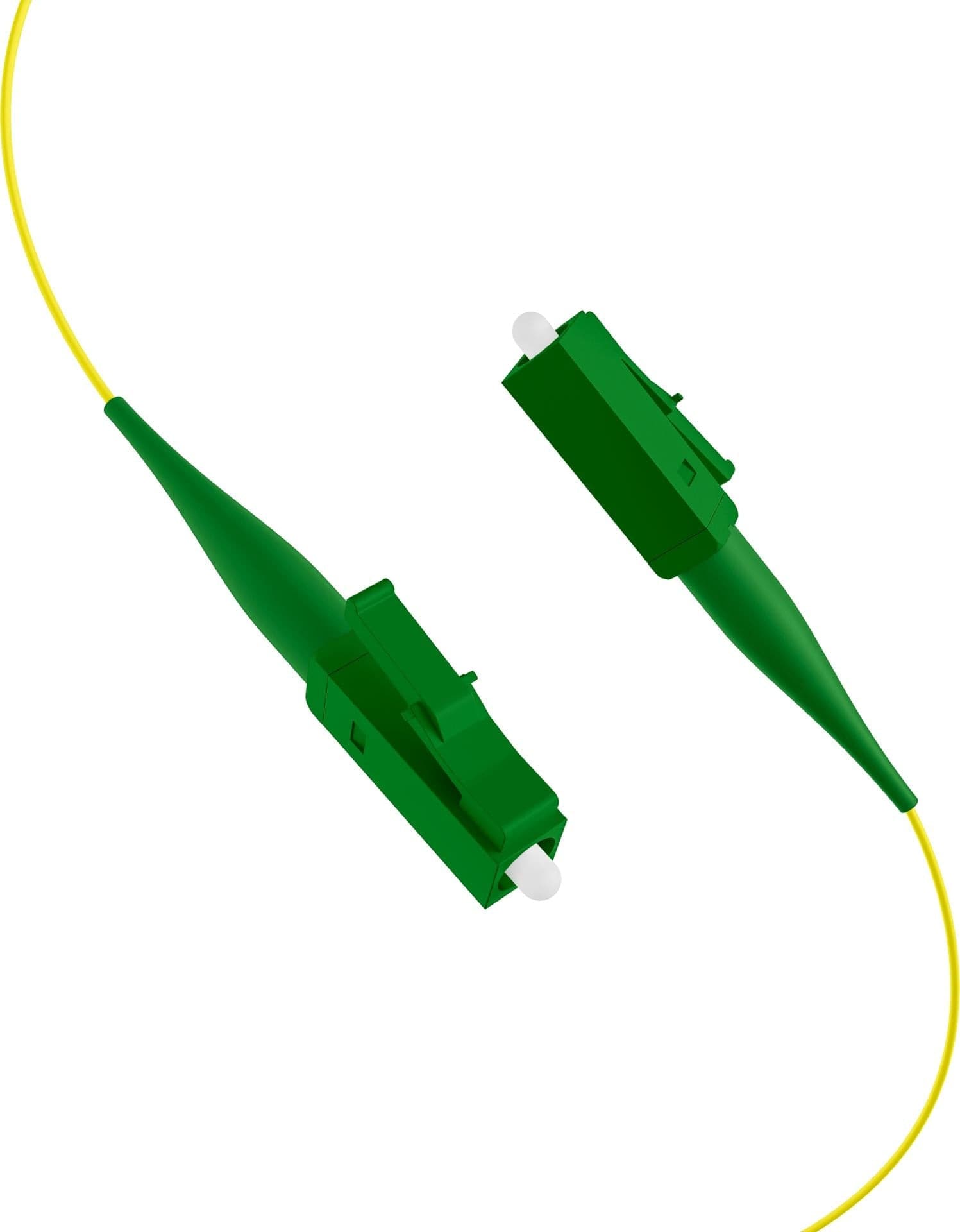 Set 12 Pigtail Fibra Ottica Monomodale OS2 LC/APC G652D 2m Giallo - 2