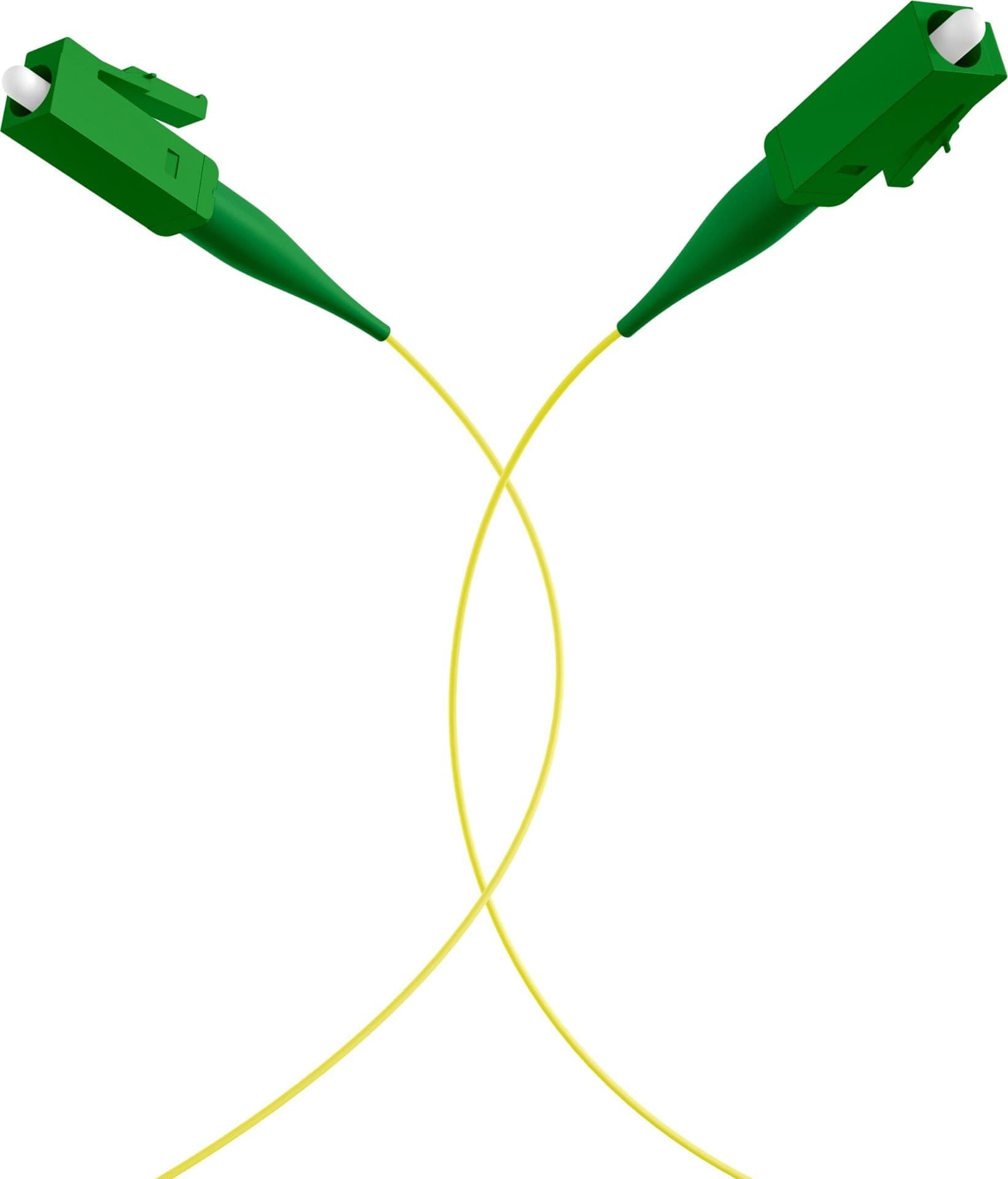 Set 12 Pigtail Fibra Ottica Monomodale OS2 LC/APC G652D 2m Giallo - 4