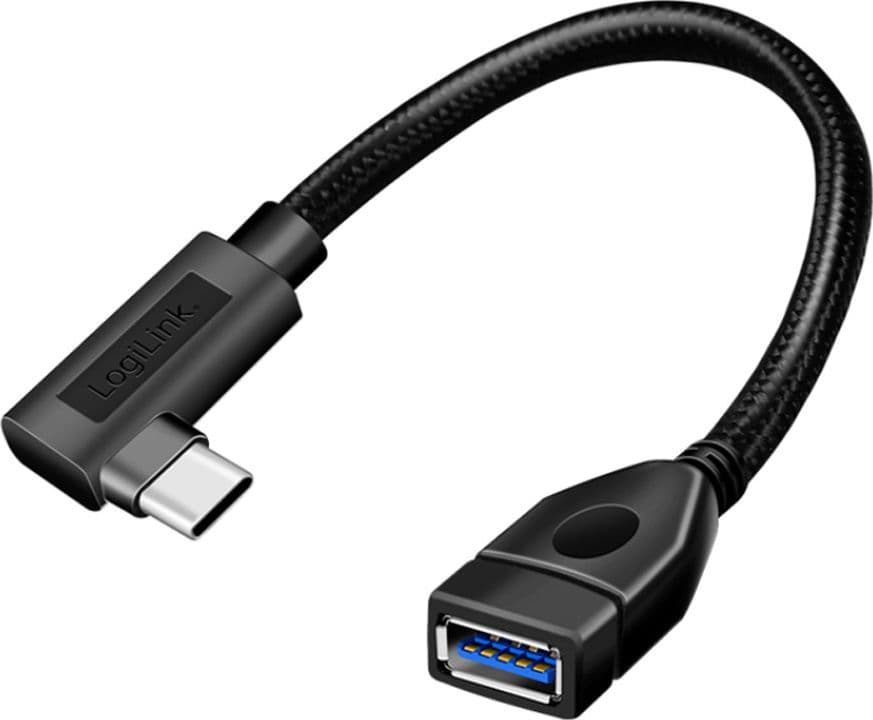 Cavo USB 3.2 Gen2 OTG USB-C&trade Maschio Angolato a USB-A Femmina 0,2 m - 8