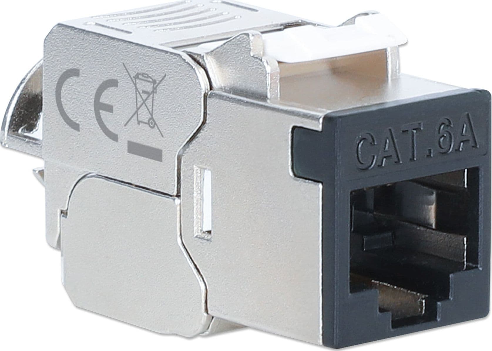 Frutto Keystone RJ45 Cat.6A 10G Slim STP Toolless Nero - 2