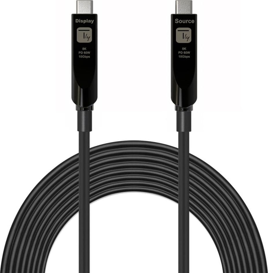 Cavo Ottico Attivo (AOC) Dati e Video USB 3.2 Gen 2 10Gbps USB-C&trade M/M Fibra Ottica 8K 10 m - 4